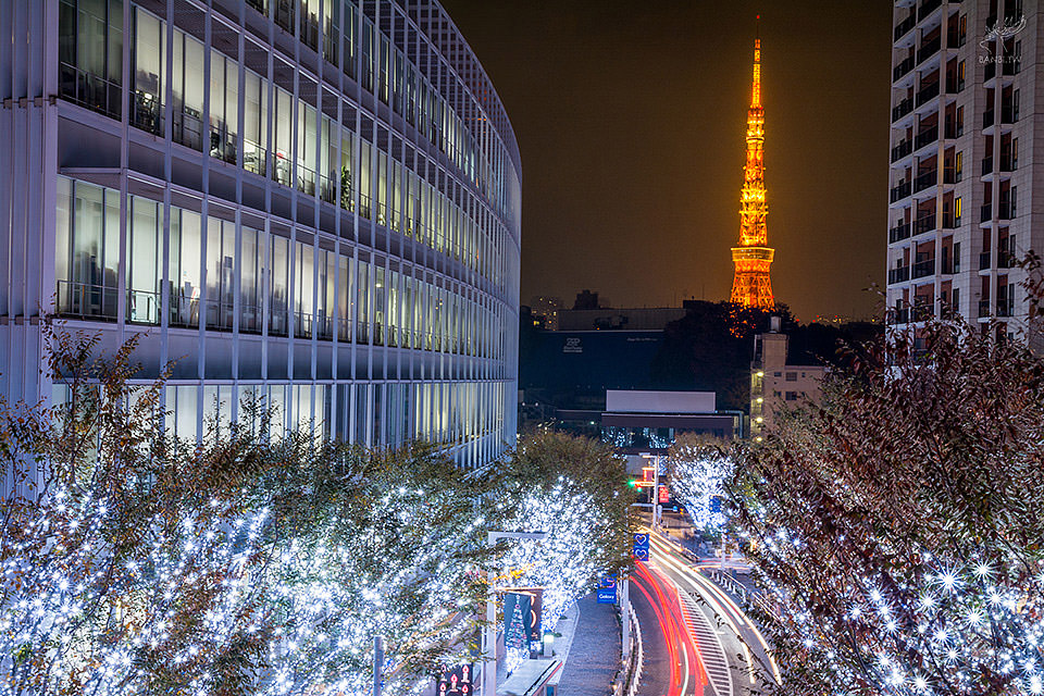 六本木新城與東京中城聖誕燈飾 美麗的東京鐵塔宇宙主題夜景 更新17燈飾時間 Banbi 斑比美食旅遊