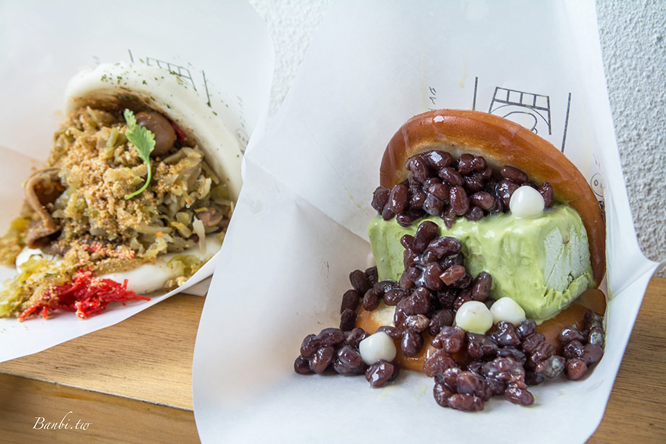 盛橋刈包-創意割包炸抹茶冰淇淋,東泉辣椒醬炒麵口味 台中車站美食