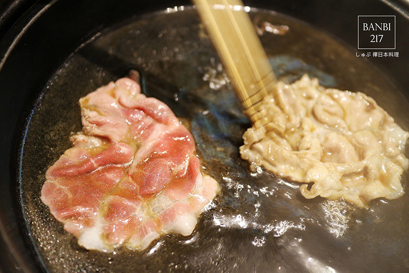 Banbi217 美食旅遊: しゃぶ禪日本料理 澳洲和牛肉壽喜燒,日本酵母豬肉日式涮涮鍋,生魚片(天母大葉高島屋美食,捷運芝山站轉免費接駁車)