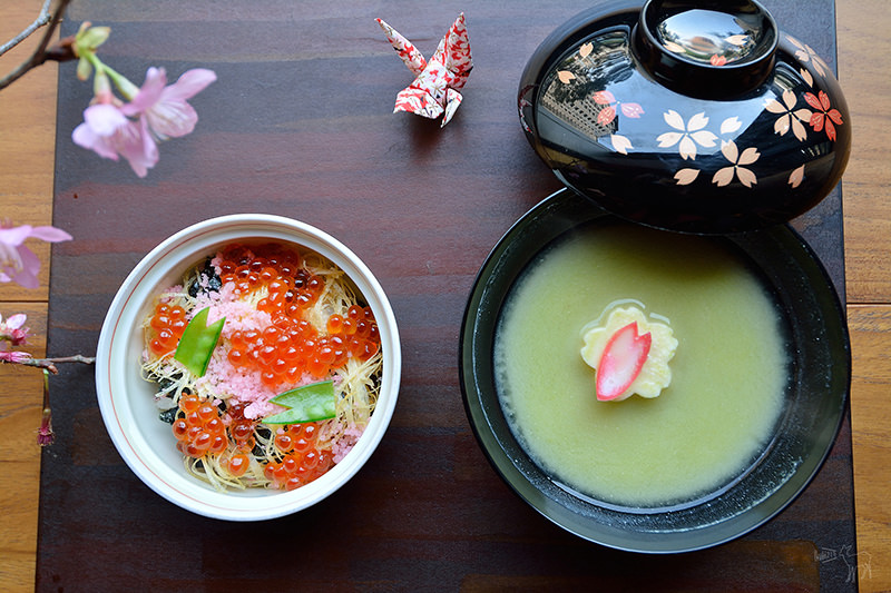 三花日式料理:在台北餐廳內賞櫻吃御花見懷石套餐的小確幸(捷運松江南京站美食,生魚片壽司高級日式料理)
