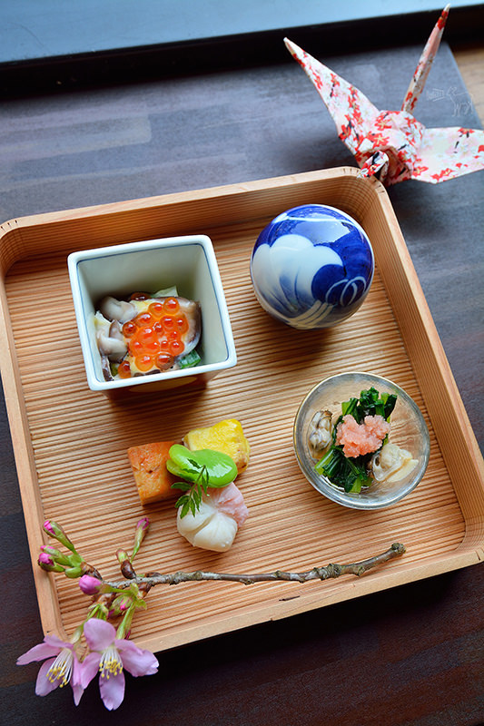三花日式料理:在台北餐廳內賞櫻吃御花見懷石套餐的小確幸(捷運松江南京站美食,生魚片壽司高級日式料理)