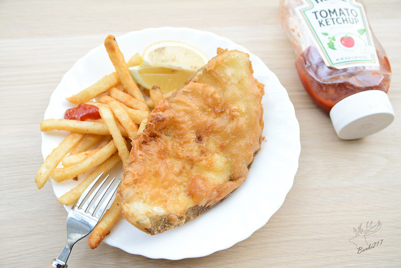 [在家宴客派對料理]洋流市集生鮮宅配、英式炸魚薯條、煎牛小排、義式香草煎母香魚、干貝蘆筍燉飯、煎鮑魚佐莎莎醬食譜做法(邀約):Banbi217 美食旅遊