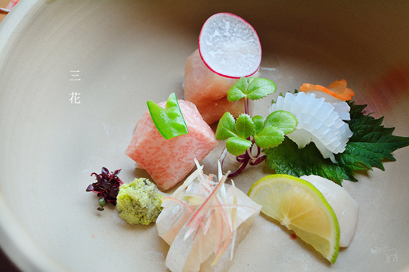 三花日式料理:在台北餐廳內賞櫻吃御花見懷石套餐的小確幸(捷運松江南京站美食,生魚片壽司高級日式料理)